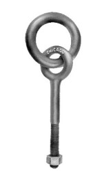 3/8" X 8" RINGBOLT GALV REG NUT